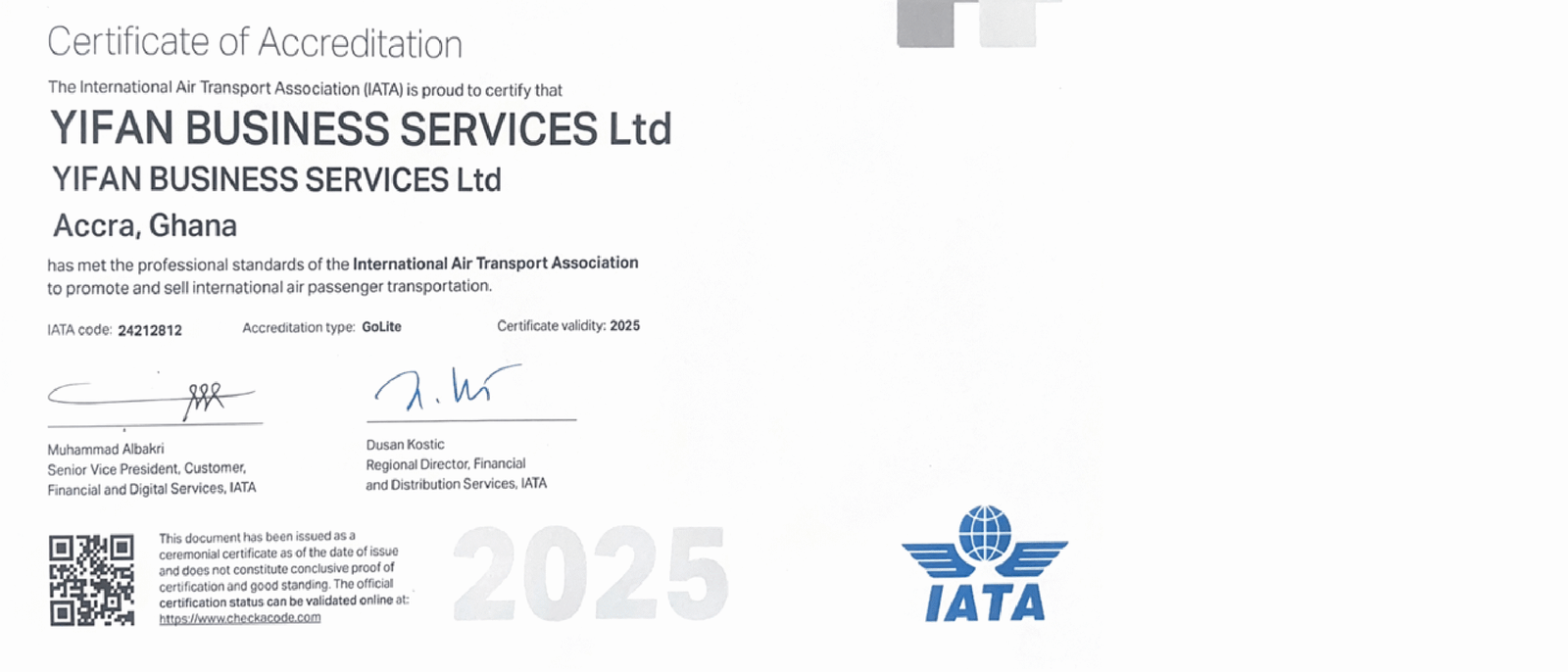 iata accrediton